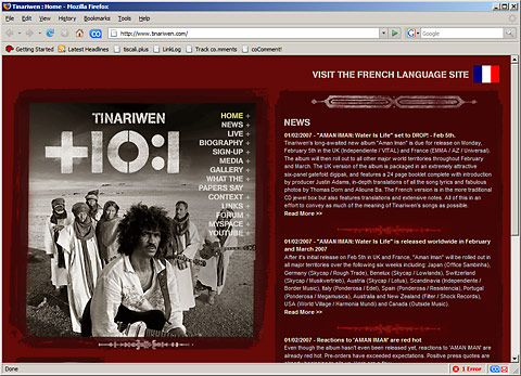 Home Page Tinariwen